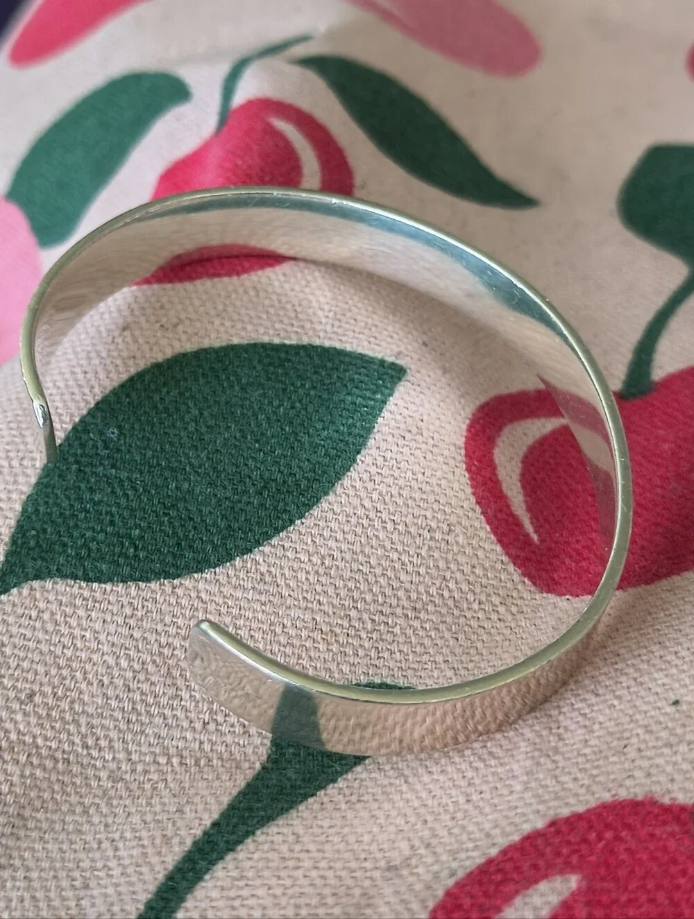 Beautiful Unisex Sterling Silver Cuff Bracelet. Estate Find. Can Be Engraved